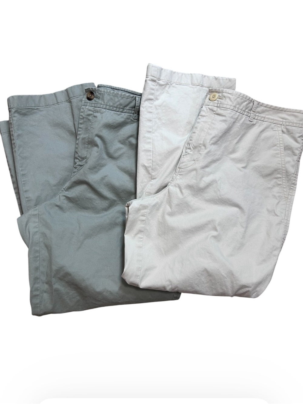 Bundle of 2 LL Bean Favorite Fit Pants, Straight-Leg Crop Women’s Size 14